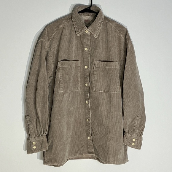 Levi's Jackets & Blazers - Levi's Size Medium Corduroy Heavy Shirt Jacket Fresh Collection Mushroom Tag NWT